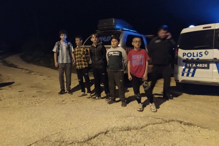 Bilecik’te 5 çocuk dağlık alanda mahsur kaldı